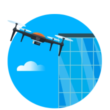 人または物件と距離を確保できない飛行